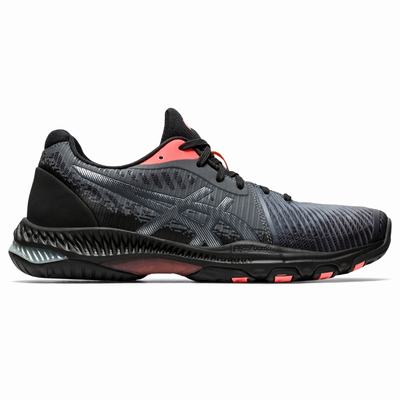 Női Asics Netburner Ballistic FF 2 L.E. Röplabda Cipő AS8519063 Fekete/Narancssárga Piros